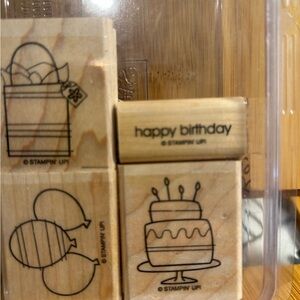 Stampin' Up! Birthday Celebration Wooden Stamps